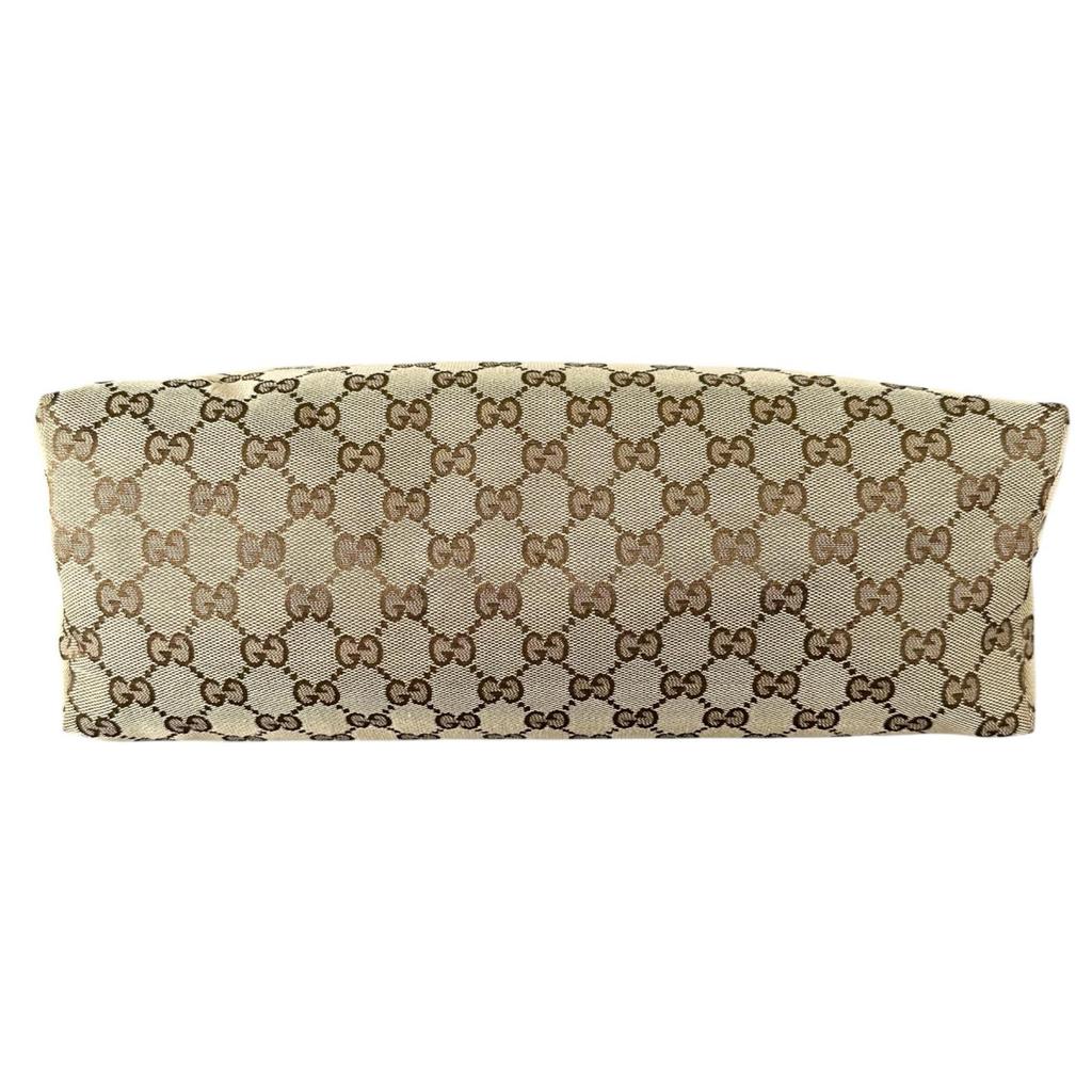 Gucci Sherry Line 189751 Tote Bag Beige Women Used