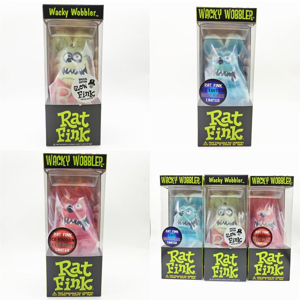 Funko Rat Fink Collectible Figure Glowing Night Gradient Blue Car Culture Decor