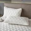 1pc Solid Color Quilted Sandwich Pillow Core Protector Cover, Not Include Pillow Core,Removable Washable Pillowcase