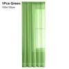 1/2Pcs Rod Pocket Voile Sheer Curtain Door Drape Shades  Living Room Bedroom Kitchen Decoration