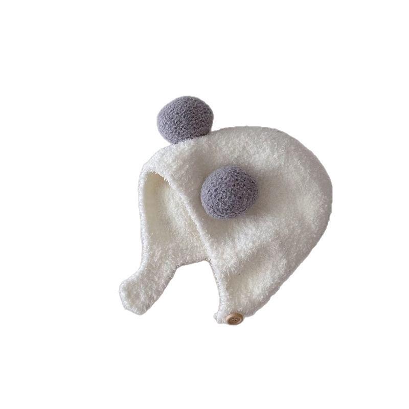 Autumn & Winter Knitted Fleece Baby Hat with Ear Protection for Boys & Girls