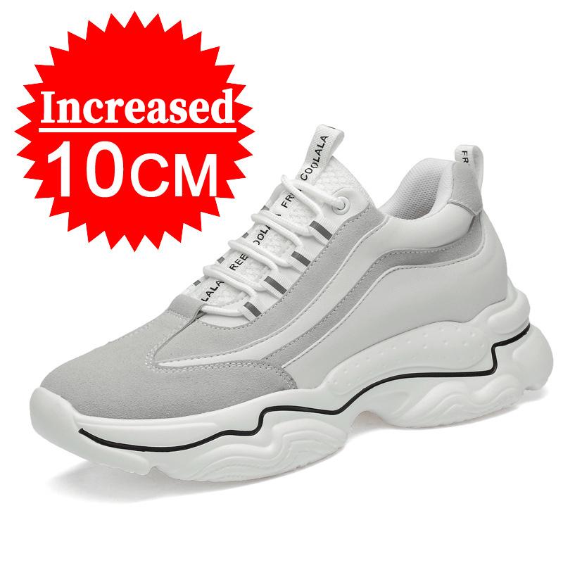 Fashion New Elevator Shoes Men Sneakers 8CM Height Increasing Shoes Men's Hidden Heels Inner Height Sports Shoes Luxury Man Lift Shoes