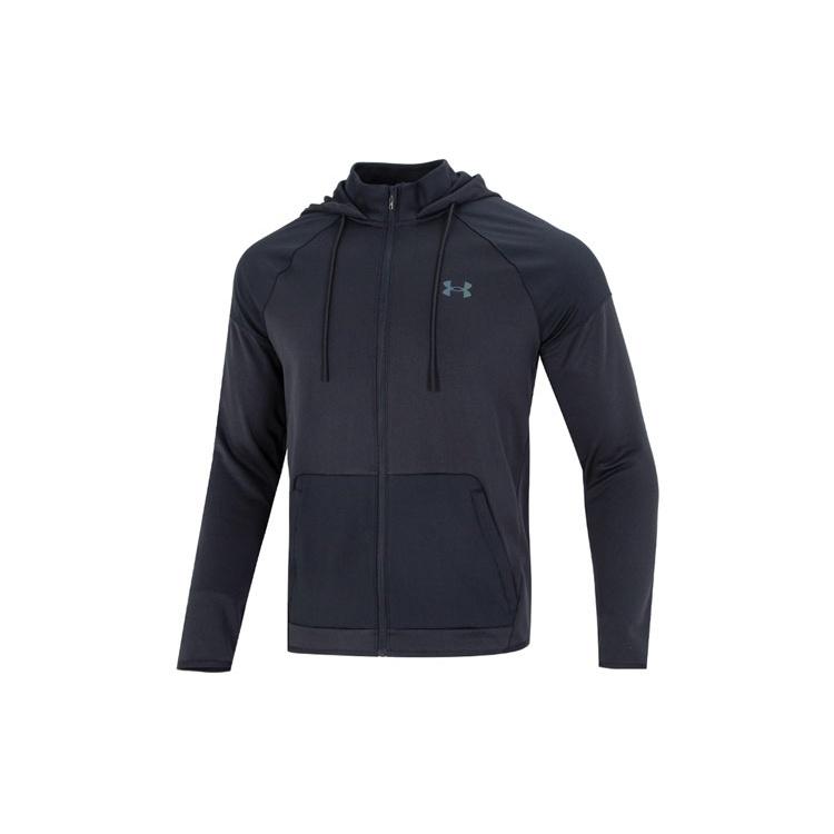 Under Armour RUSH Warm-Up Full-Zip Hoodie Jacket Black Men s 1373719-001 S