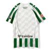 2026 Maglia da Calcio a Strisce Verdi e Bianche da Uomo Manica Corta Asciugatura Rapida Maglietta da Calcio Traspirante T-shirt Sportiva Uniforme da Allenamento di Squadra
