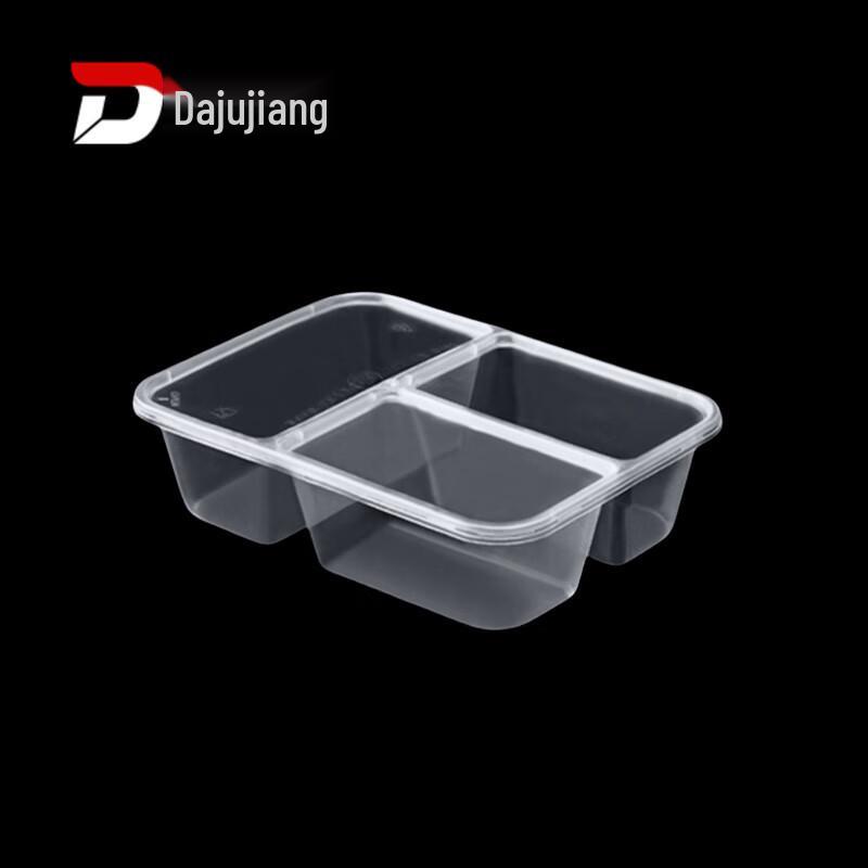 

Disposable 3-Compartment Rectangular Meal Prep Containers