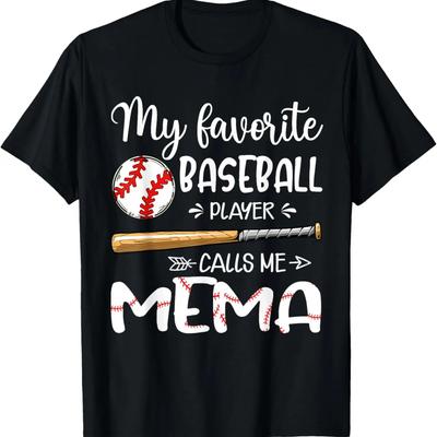Min favoritbasebollspelare kallar mig Mema T-shirt