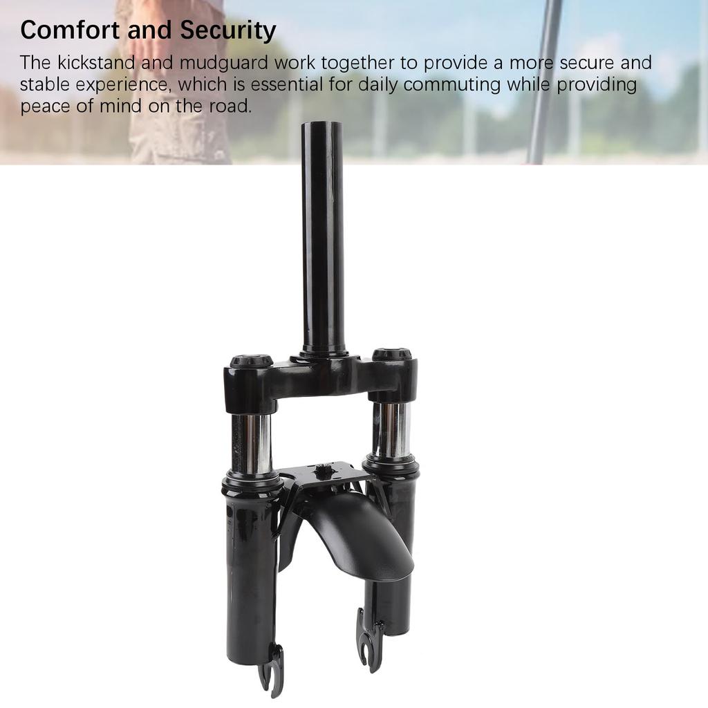 Front Fork Shock Absorber Kickstand Front Mudguard Fit for Xiaomi M365 1S PRO 2 Scooter Metal ABS Scooter Front Suspension Kit