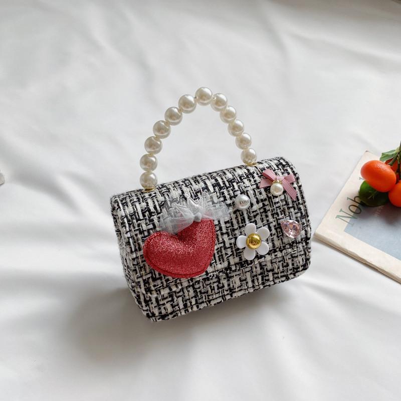 Adorable Korean Style Mini Pearl Children's Purse With Waterproof Features