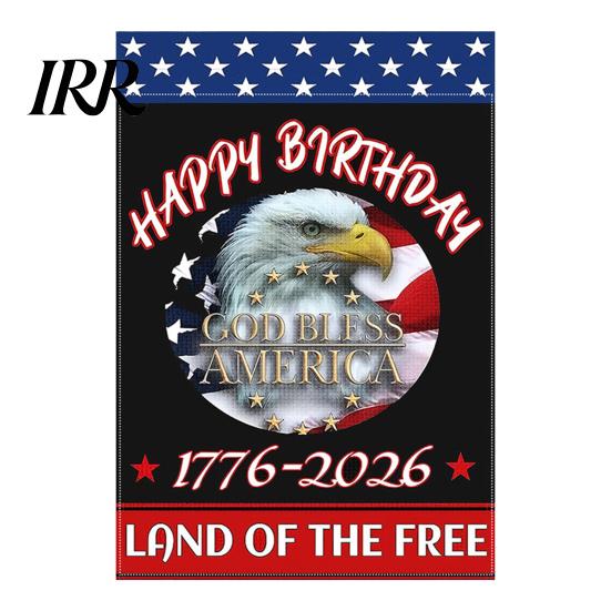 Veterans Day Garden Flag 250th Anniversary America 250 Years of Freedom Patriotic Banner Front Yard Decor 4th July Sign for Independence Memorial Gift