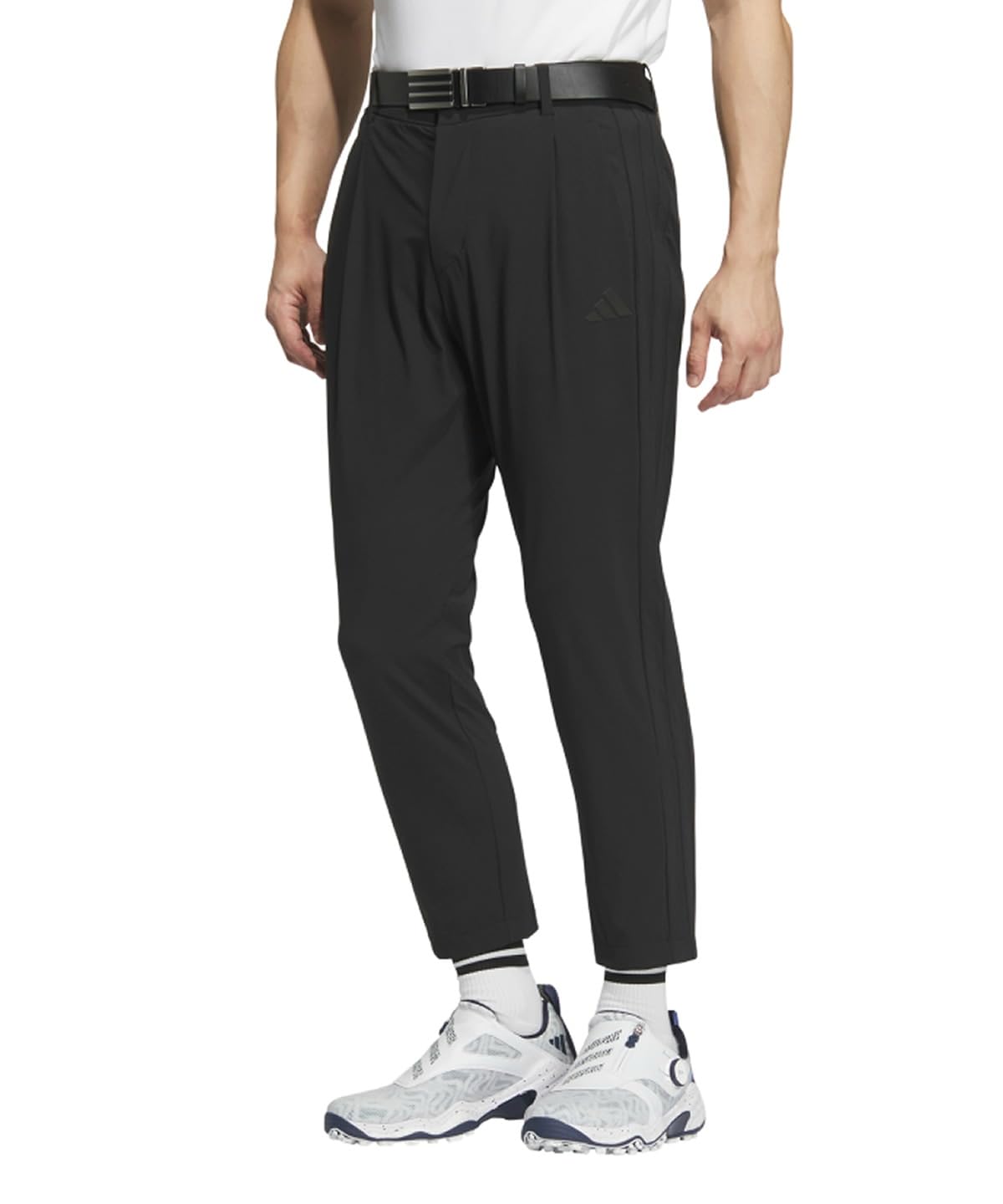 

Golf Pants Active Three Stripes Wide Ankle Pants Black [Adidas Golf] EX-Stretch Men s чорний