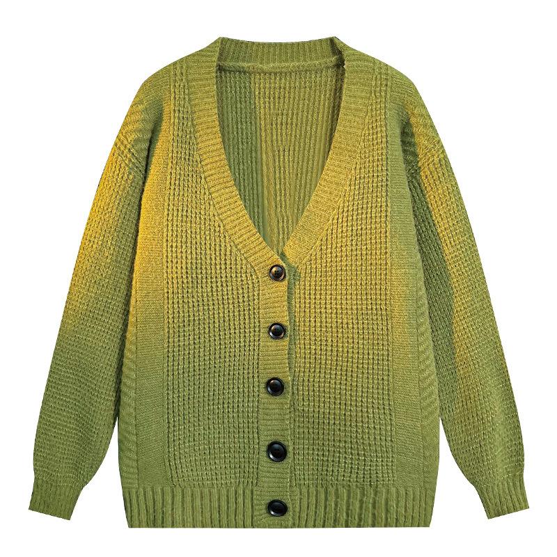 Knitted Cardigan Jacket Men`s Autumn and