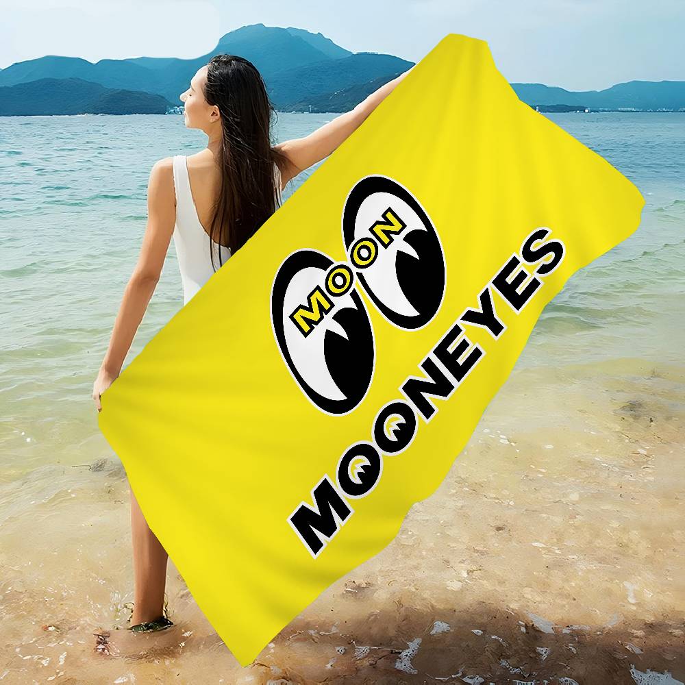 Mooneyes Room Bath Towel Microfiber Soft Water Absorbing Breathable For Girl Kids Decorative Cartoon Beach Towel