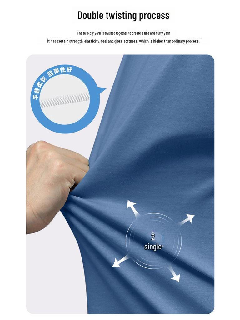 Herren Locker Baumwolle Kurzarm Sommer T-Shirt