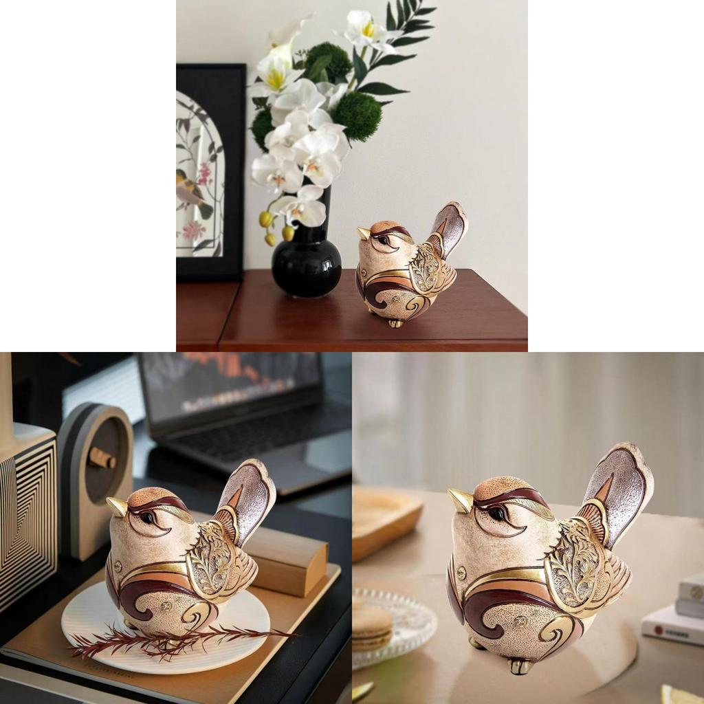 Bohemian Bird Resin Art Sculpture Vintage Animal Decor For Home Garden And Gift Ideas