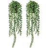 Datura Eucalyptus Faux Hanging Plants: Indoor Wall Decor