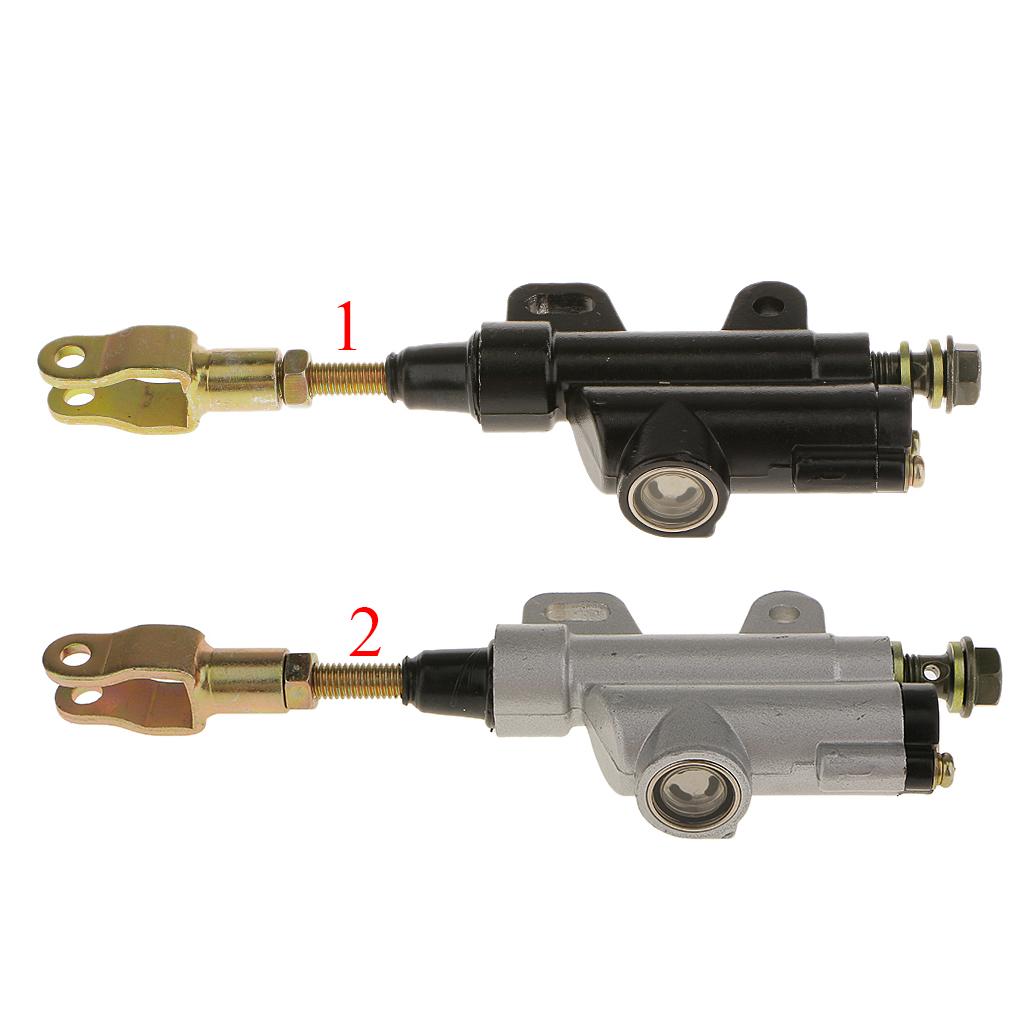 Motorcycle Rear Brake Pump Hydraulic Aluminum Master Cylinder Universal Replacement for Pit Bike ATV Dirtbike
