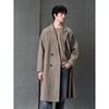 GXG Men's Classic H-Line Alpaca Wool & Silk Blend Overcoat