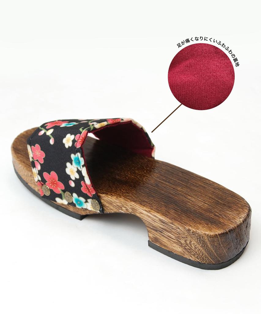 Japonské opálené [KYOETSU] [Kyoetsu] sandály, Geta, Vzor, Paulovnie, Dámské (17, měření_24_bodů_5_centimetrů)