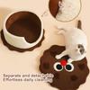 Cat Cave Cookie Design Dog Cave Bed Washable Cozy Warm Nest For Puppy Kitten Small Pet Indoor Hiding Sleeping Apartment Play