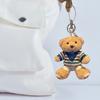 6 Inch Plush Bear Keychain Cartoon Bear Bag Charm Cute Stuffed Animal Keyring for Backpack Handbag Keys Hanging Accessories