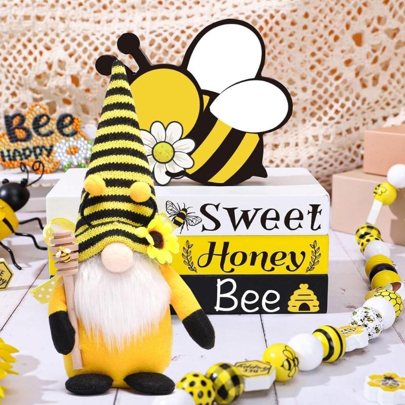 Sunflowers Gnomes Doll Bees Tomte Swedish Nisse Scandinavian Decoration Rudolph (Sunflowers) Honeybee Flower