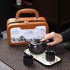 Zisha Portable Travel Tea Set with Fengming Pot - Ideal Customer or Festival Gift