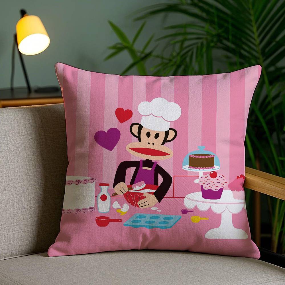 N-New P-Paul F-frank Pillow Case Anti-dustmite Invisible Zipper Sofa Bed