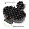  Pettine portatile in silicone nero per ricci e dreadlocks per acconciature raccolte