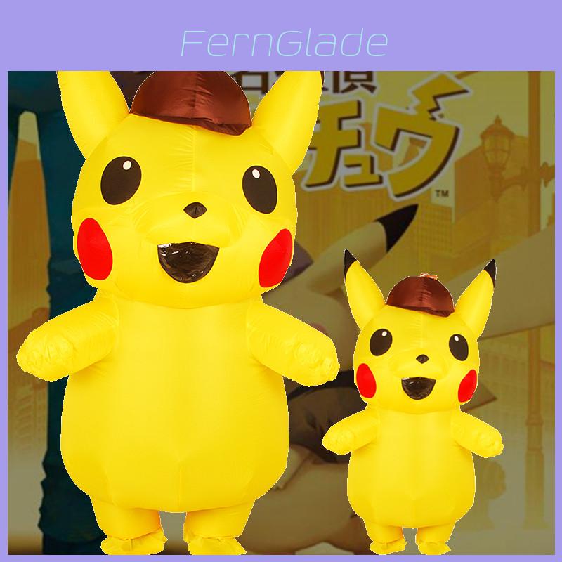 Vielseitiges aufblasbares Kostüm Detektiv Pikachu für Kinder und Erwachsene mit zeitlosem Charme für jeden Anlass