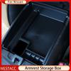 Car Central Storage Arm Rest  Armrest Storage Box for Nissan X-trail T32 Rogue 2014- Glove Tray Case Container