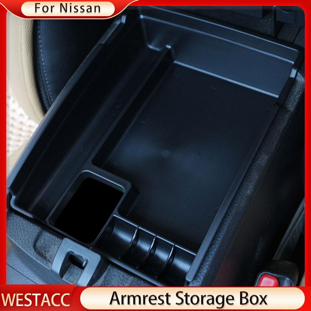 Car Central Storage Arm Rest  Armrest Storage Box for Nissan X-trail T32 Rogue 2014- Glove Tray Case Container