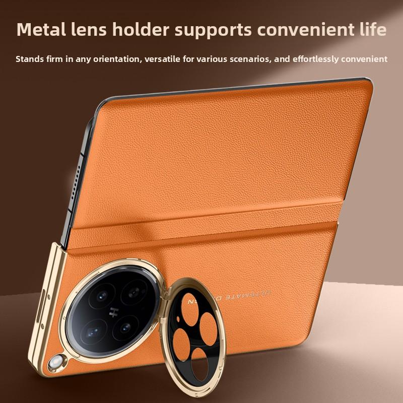 For OPPO Find N6 Case Luxury PU Leather Lens Stand Dormancy Protective Back Cover For OPPO Find N6 N 6 Full Cover Phone Shell