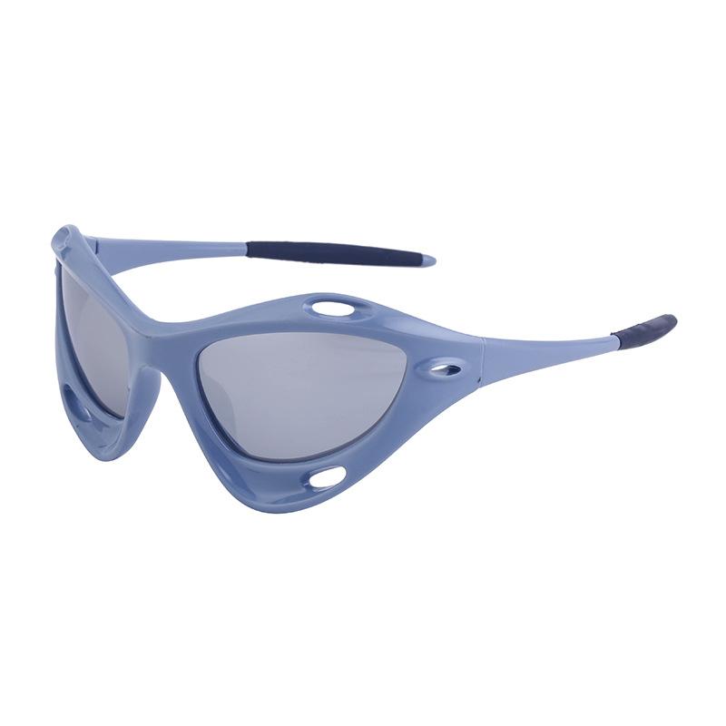 New European and American Personalized Windproof Sunglasses for Women Y2K Cat Eye Sports Cycling Sunglasses for Men