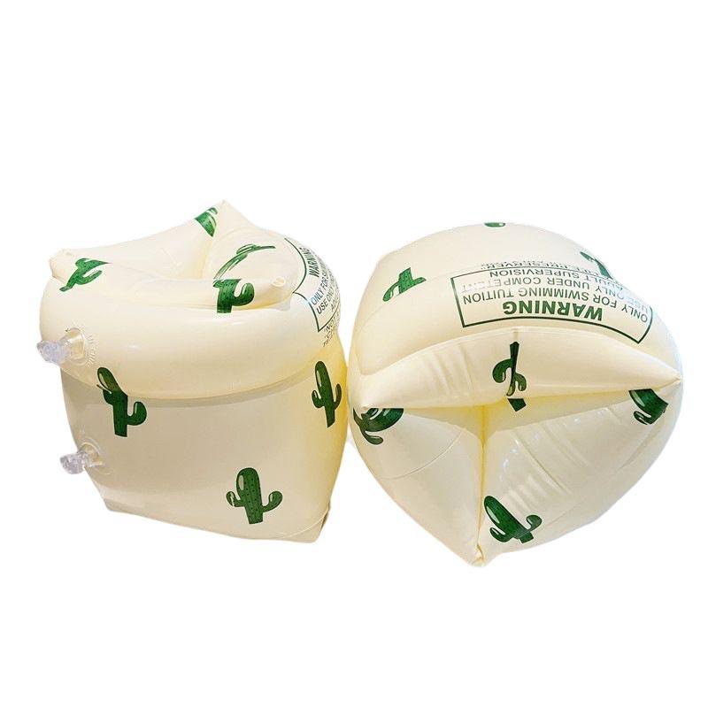 1Pair Swimming Arm Circle Double Air Bag Inflatable Swimming Pool Arm Floaters PVC Printed Adult Kids Swimming Equipment
