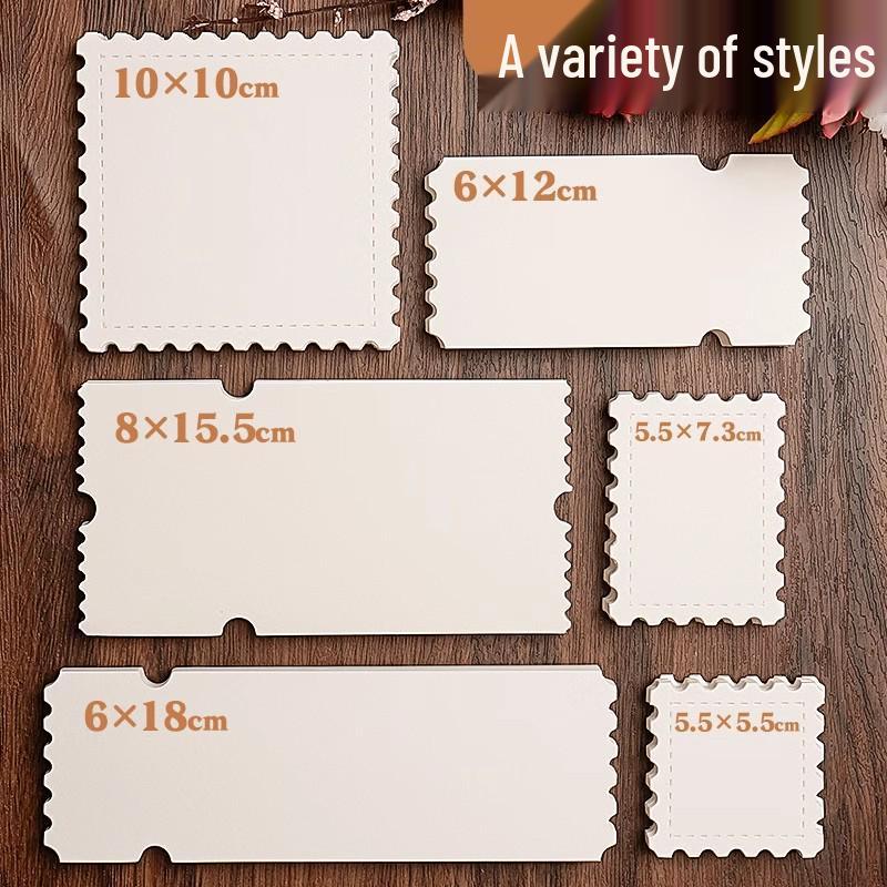 Yuanhao Cotton Pulp Watercolor Paper Stamp for Journals, Postcards, and Bookmarks - 300g