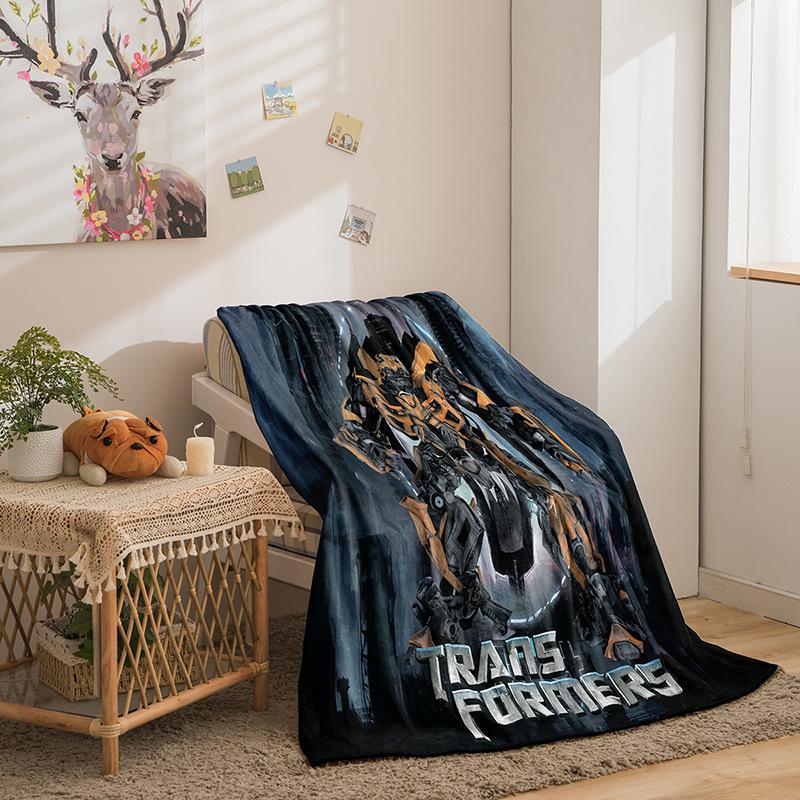 Transformers Series Flannel Blanket 3D Printed Sofa Blanket Thickened Blanket