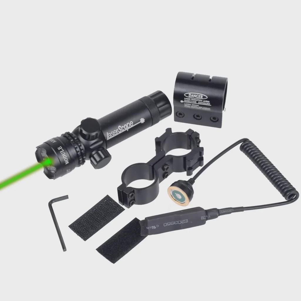 Adjustable Full Metal Red & Green Laser Sight for Tactical Hunting