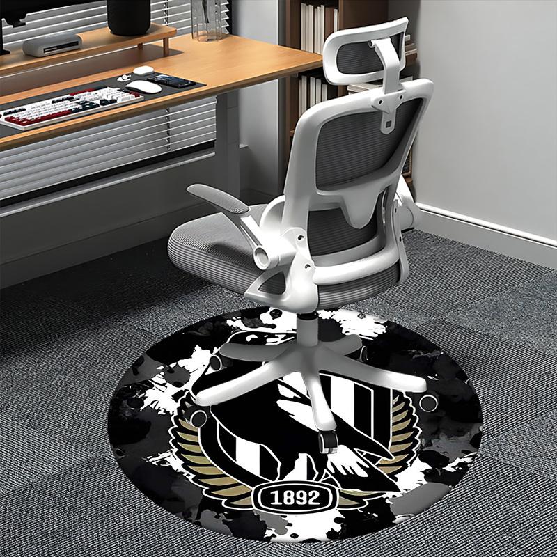 

Raven Crest Emblem,1892 Badge Design Chair mat Round Rug Office carpet, Non slip, Suitable for Living Rooms, Bedrooms decor.1205008a 80cm by 80cm