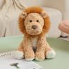 1Pc 25cm Fluffy Lions Fox Piggy Cattle Peluche Toy Cute Sitting Animal Elephant Koala Bear Monkey Cow Polar Bear Dolls for Kids