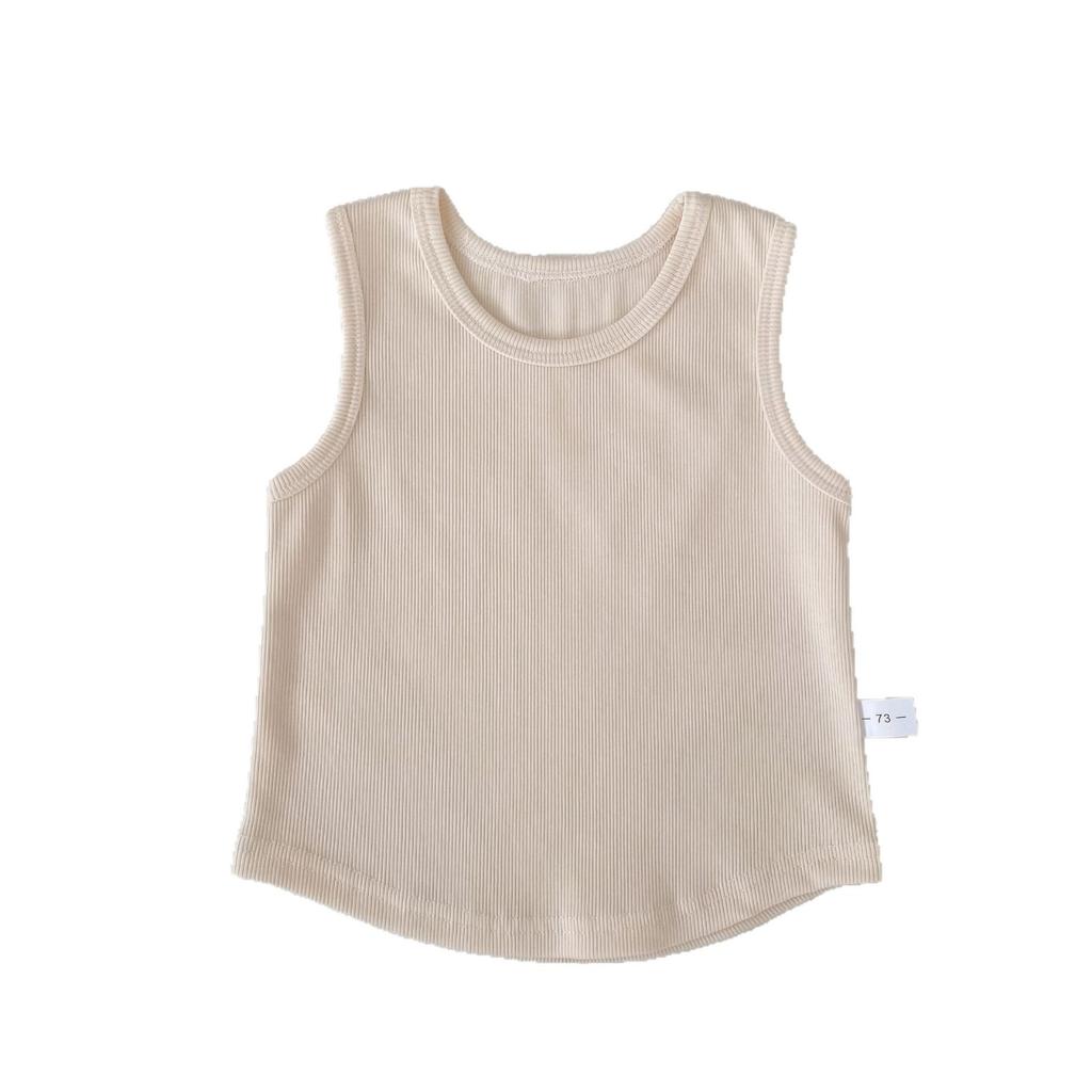 Baby Girls Summer Macaron Sleeveless Tank Top Lightweight Basic Layering Tee