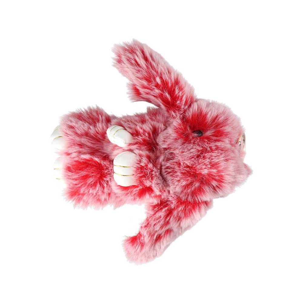 Jewelry Ornament Fluffy Toy Doll Plush Bunny Keyring Plush Bunny Keychain Rabbit Fur Keychain