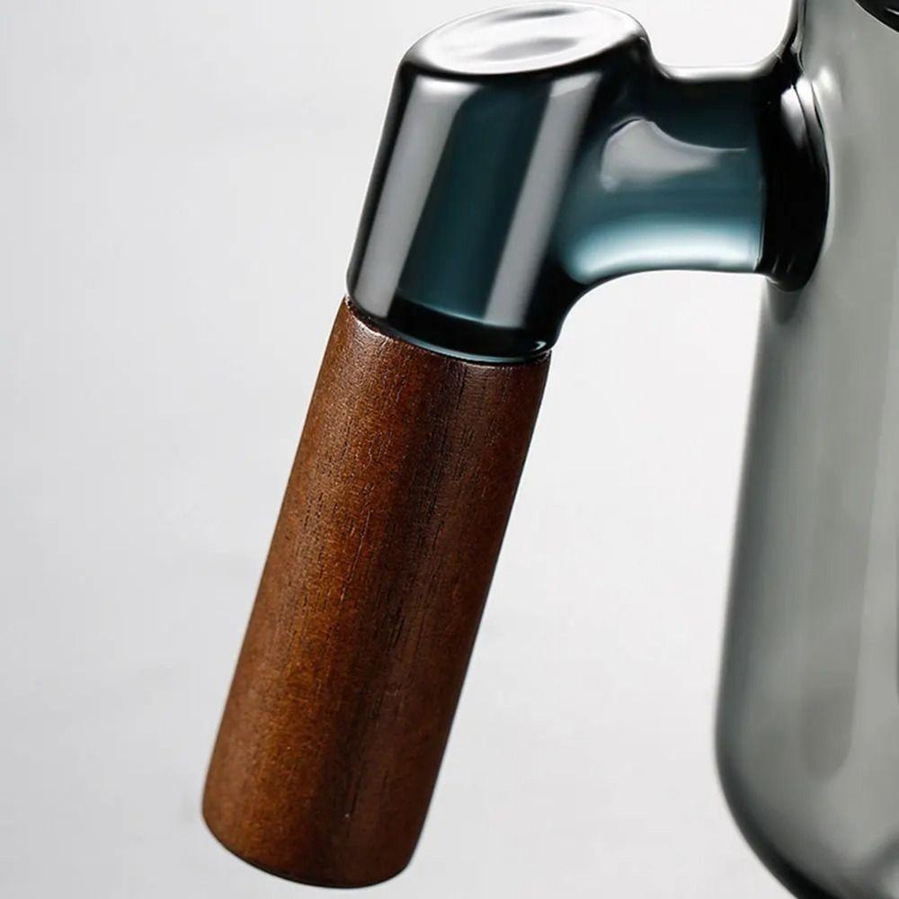 Wood Handle Tea Separation Mug with Lid Tea Maker Smooth Surface Clear Teapot  Office Use