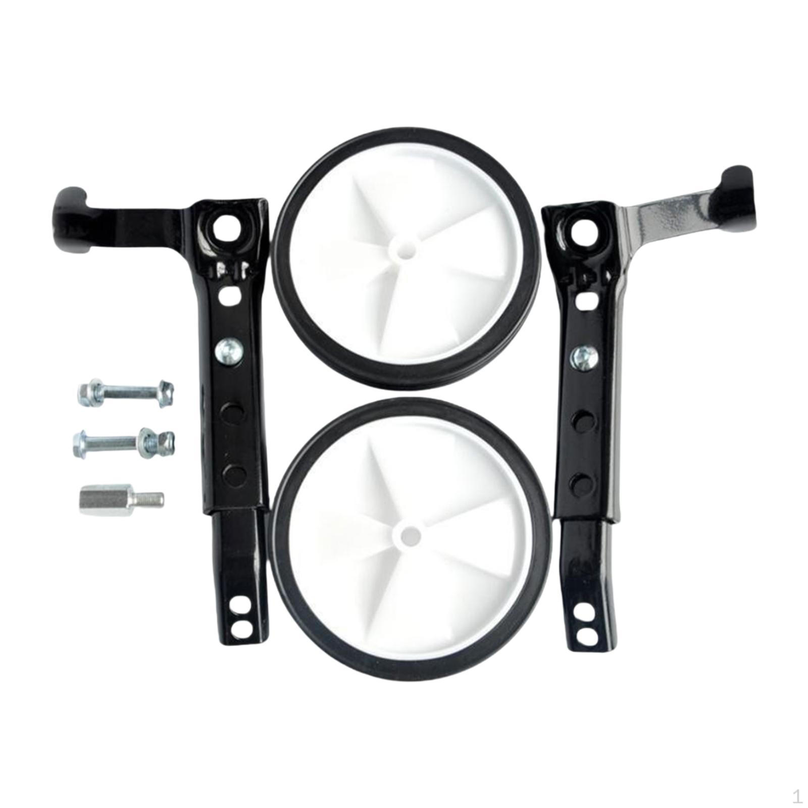 Child Bike Training Wheels Rear Biking 16  18  20  22  24  Children Adjustable Stabilizers bianco