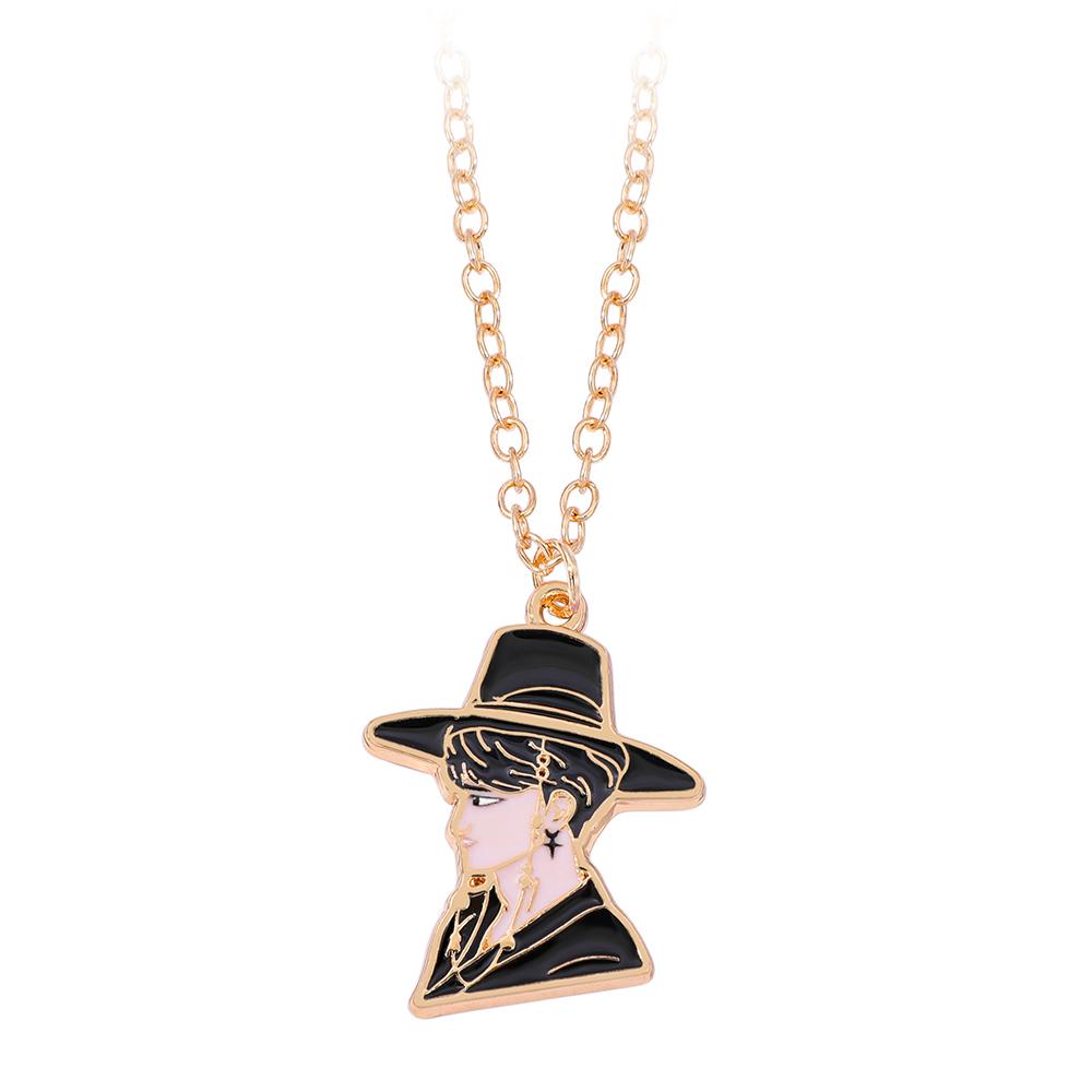 Girls Anime Kpop Demon Hunters Derpy Tiger Lumi Jinu Cartoon Character Pendant Necklace Fashion Hanging Jewelry Birthday Gift