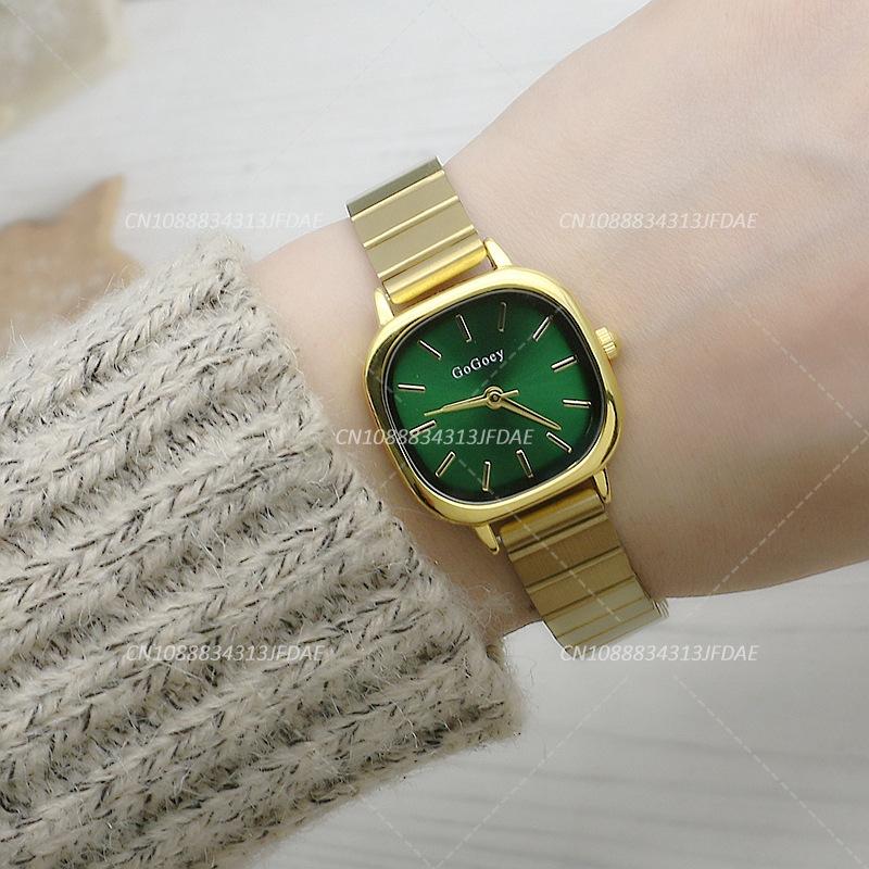 New Luxury Ladies Quartz Watch Fashion Simple Gold Women Stainless Steel Clock Wristwatches Gifts Montre Femme