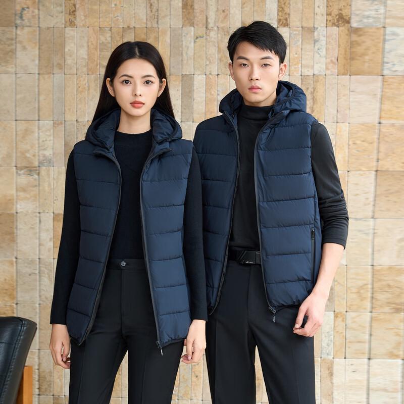 Teluoman Unisex Hooded Padded Work Vest