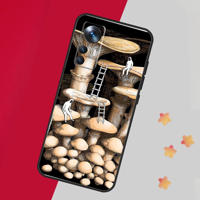 Weird Trippy Mushroom Case For Xiaomi 15 14 13 Ultra 11T 12T 13T 14T Pro Cover For POCO X7 X6 X3 X5 F5 F6 F7 Pro