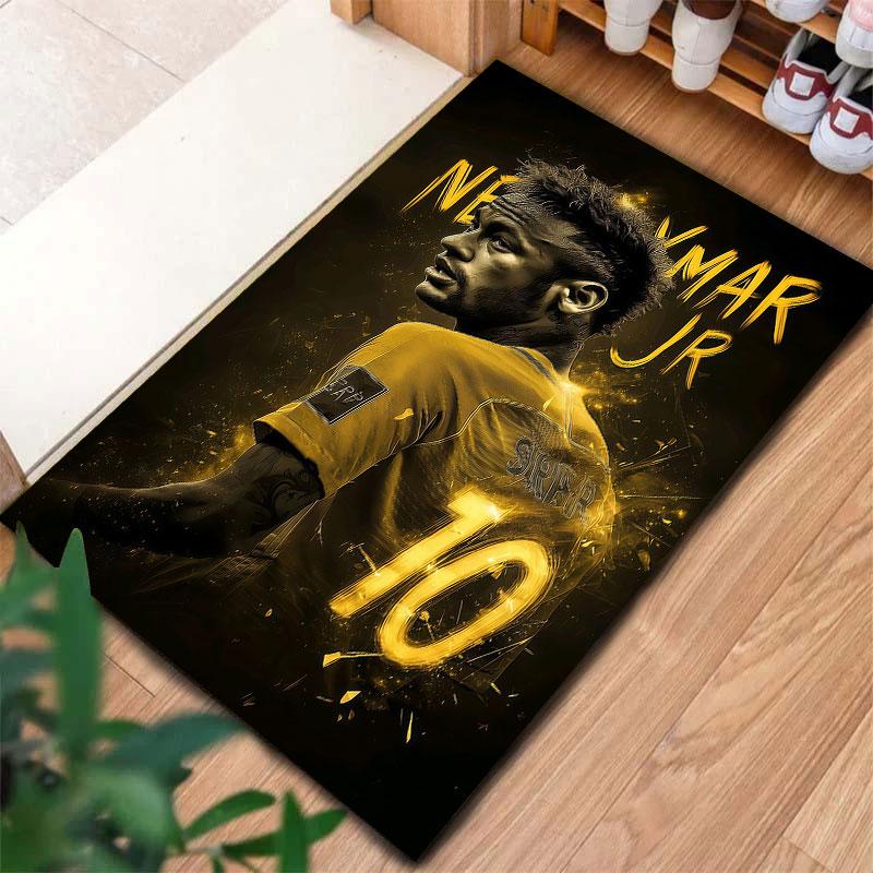 Neymar Jr Carpet Rug for Living Room Bedroom Home Sofa Decoration,Kids play Non-slip Floor Mat