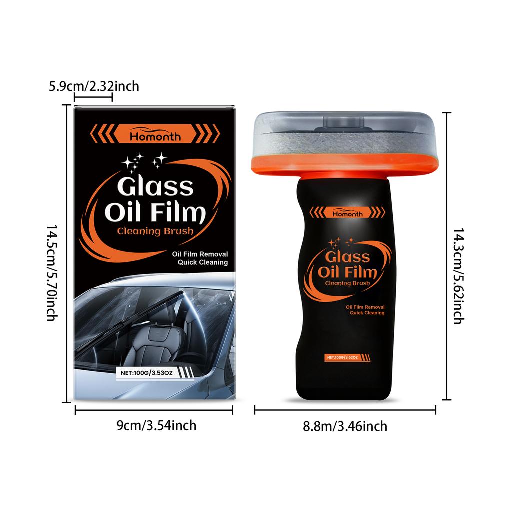 Car Glass Cleaning Spray Kit Car Glass Oil Film Remover Cleaning Stain Oil Films For Car Body Vehicle Rearview Mirror Windshield