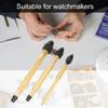 3pcs Copper Pin Vise Twisted Drill Bit Hand Drill Watch Repairing Tool Accessory